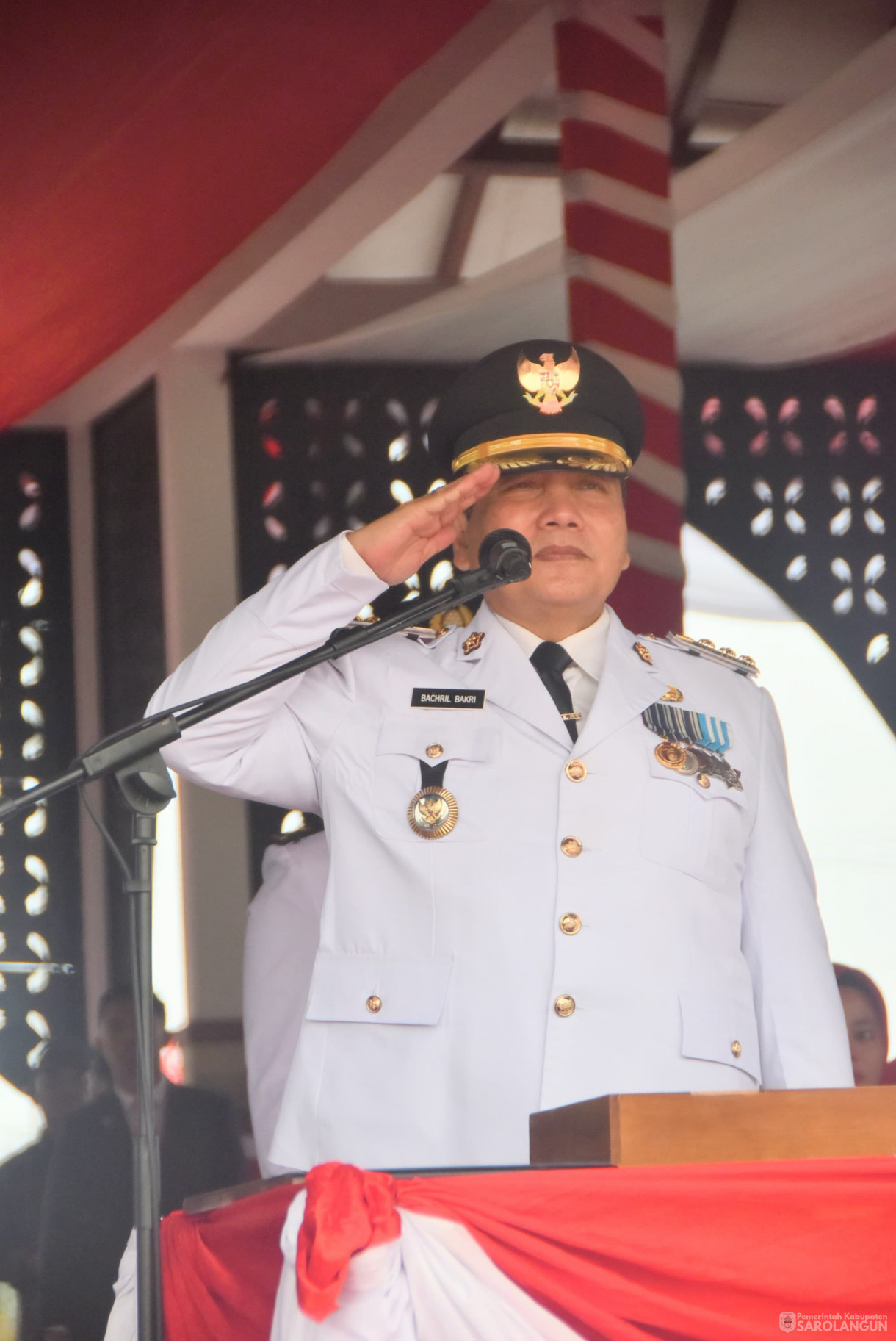 17 Agustus 2024 - Upacara Pengibaran Bendera Merah Putih Dalam Rangka HUT RI Ke 79, Bertempat di Lapangan Gunung Kembang Sarolangun