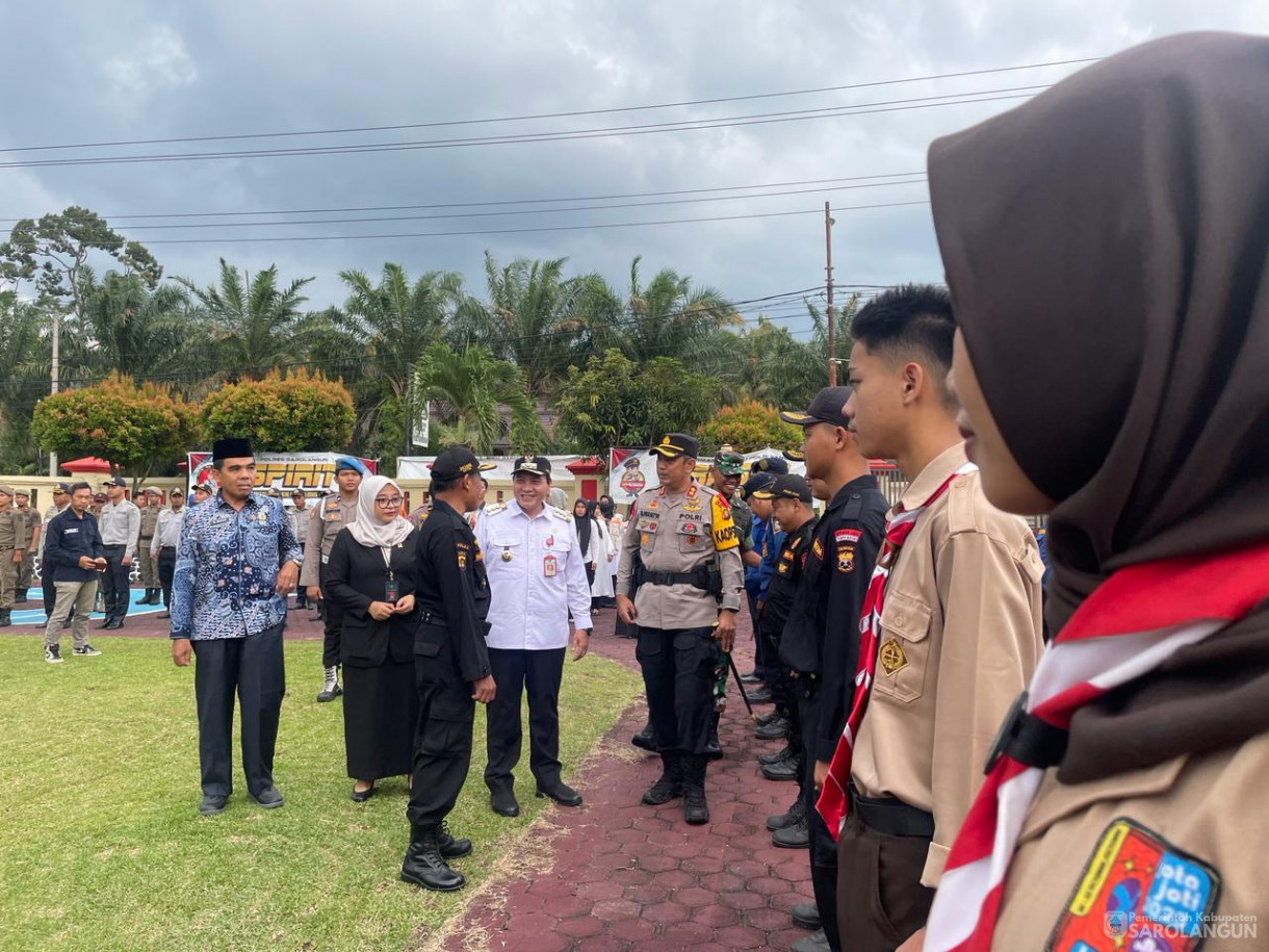 03 April 2024 - Apel Gelar Pasukan Operasi Kepolisian Terpusat Ketupat 2024 Dalam Rangka Pengamanan Idul Fitri 1445 H Tahun 2024 Di Lapangan Mapolres Sarolangun