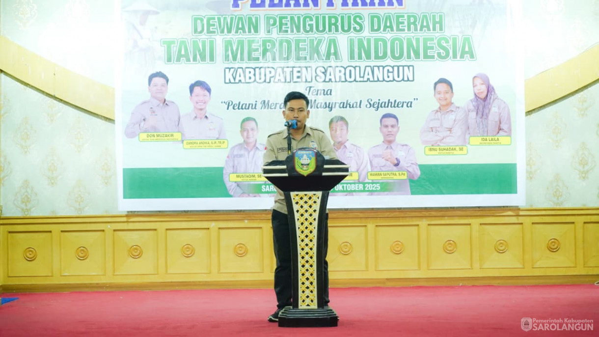 29 Oktober 2025&nbsp; Pelantikan Pengurus DPD Tani Merdeka Indonesia
