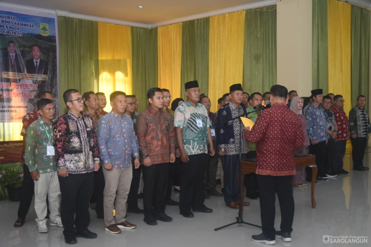 Pelantikan Pengurus Himpunan Keluarga Kerinci Nasional Kabupaten Sarolangun Masa Bakti 2025 sd 2028 di Gedung LPTQ Sarolangun