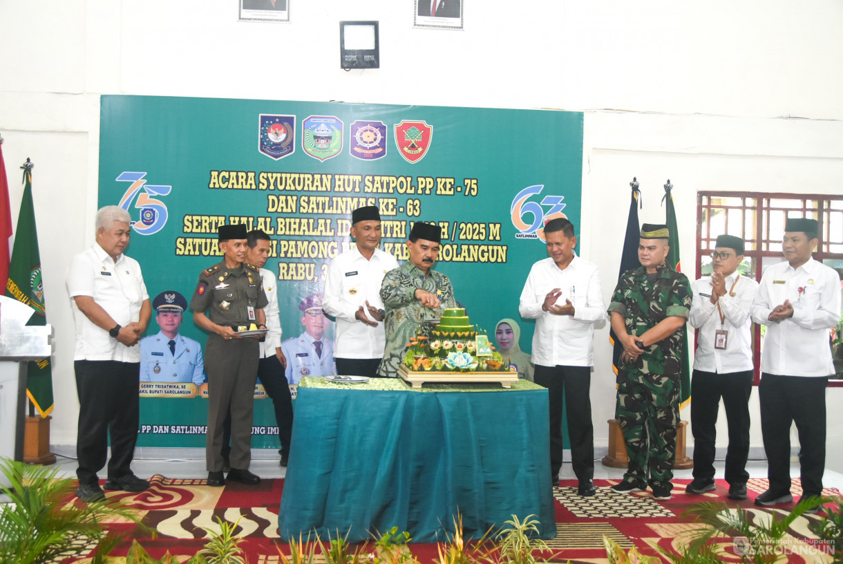 30 April 2025 - Syukuran HUT Satpol PP Ke 75 Tahun dan Satlinmas ke 63