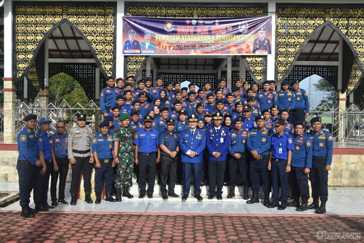 4 Maret 2024 - Upacara Peringatan HUT Pemadam Kebakaran dan Penyelamatan Ke 105 Di Lapangan Gunung Kembang Sarolangun