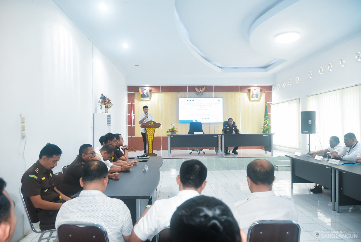 26 Maret 2025 - Penandatanganan Nota Kesepakatan dan Perjanjian Kerjasama Kepala Kejaksaan Negeri Sarolangun Dengan Bupati Sarolangun Dalam Rangka Sinergitas Pelaksanaan Tugas Dan Fungsi Pengawalan, Pengawasan dan Pemanfaatan Dana Desa di Aula Kejaksaa