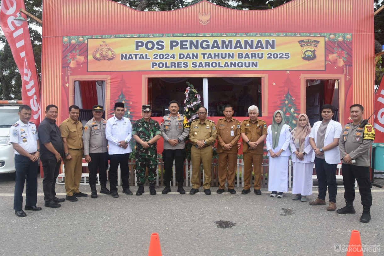 24 Desember 2024 - Meninjau Pos Pengamanan Nataru di Kecamatan Sarolangun, Kecamatan Mandiangin, Kecamatan Pauh