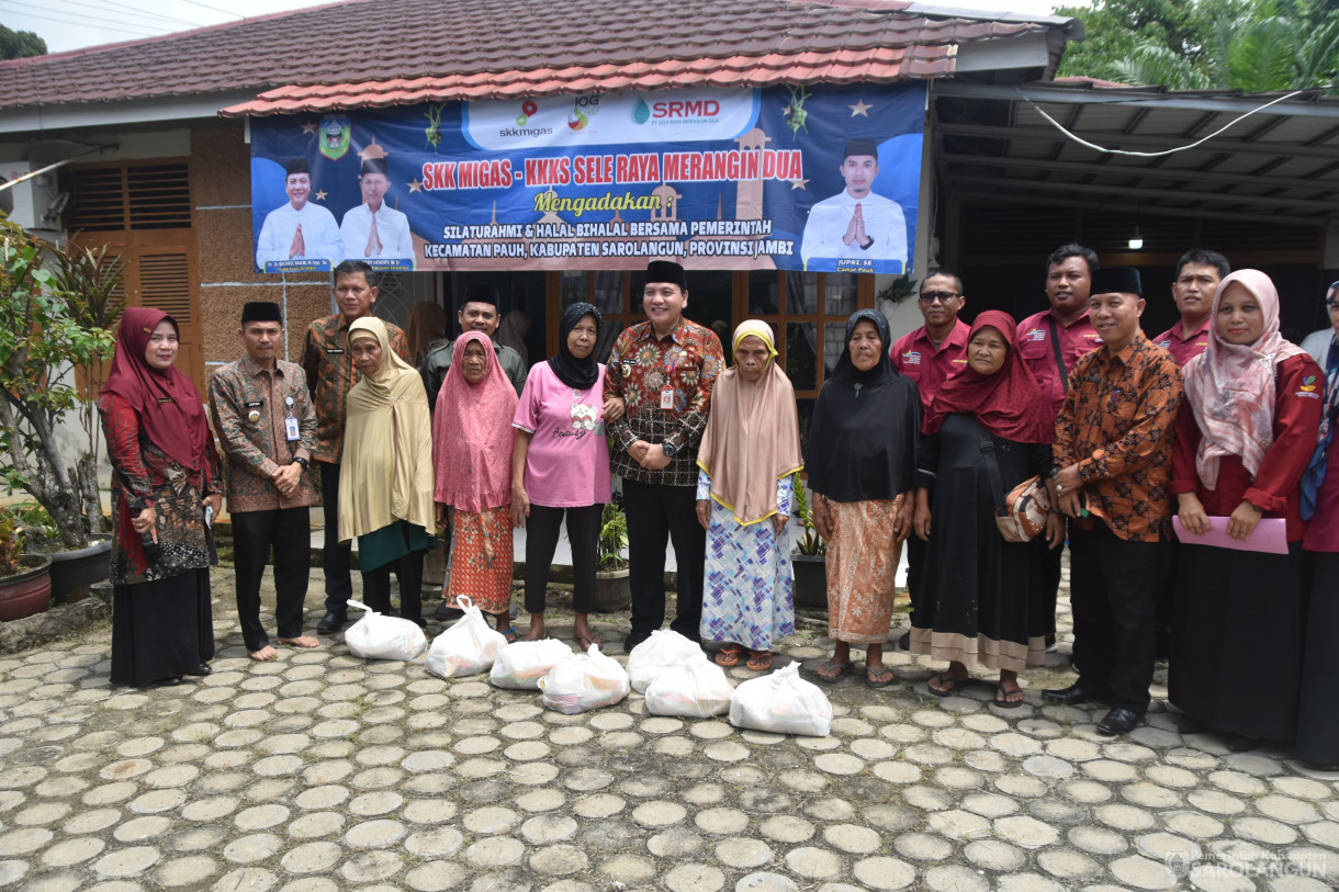 18 April 2024 - Halal Bi Halal Pemerintah Kecamatan Pauh, Forkopimcam, Kades, Tokoh Masyarakat Dengan PT. Seleraya Merangin Dua