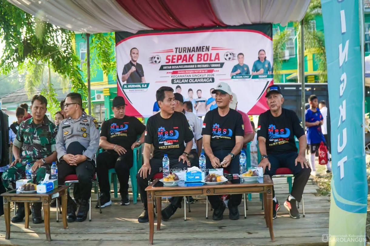 5 Agustus 2026 Pembukaan Turnamen Sepak Bola Antar Desa Se Kec Singkut dalam Rangka Memeriahkan HUT RI Ke 81 Tahun di Lapangan Sungai Benteng Kecamatan Singkut