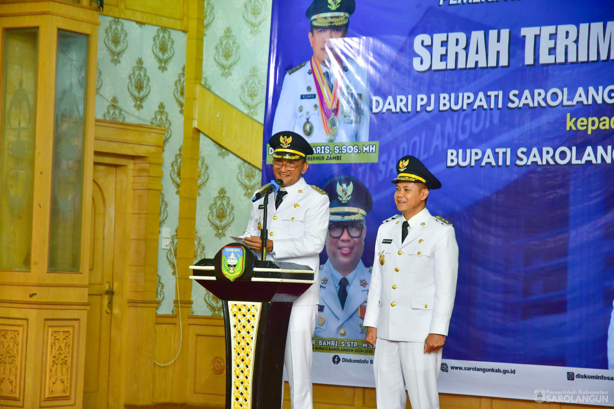 4 Maret 2025 - Serah Terima Jabatan Bupati Sarolangun, Bertempat di Ruang Aula Utama Kantor Bupati Sarolangun&nbsp;
