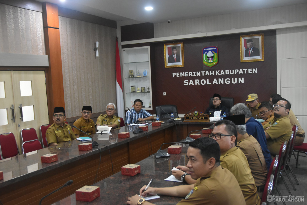 22 Juli 2024 -&nbsp;Rapat TPID Via Zoom Meeting, Bertempat di Ruang Pola Utama Kantor Bupati Sarolangun