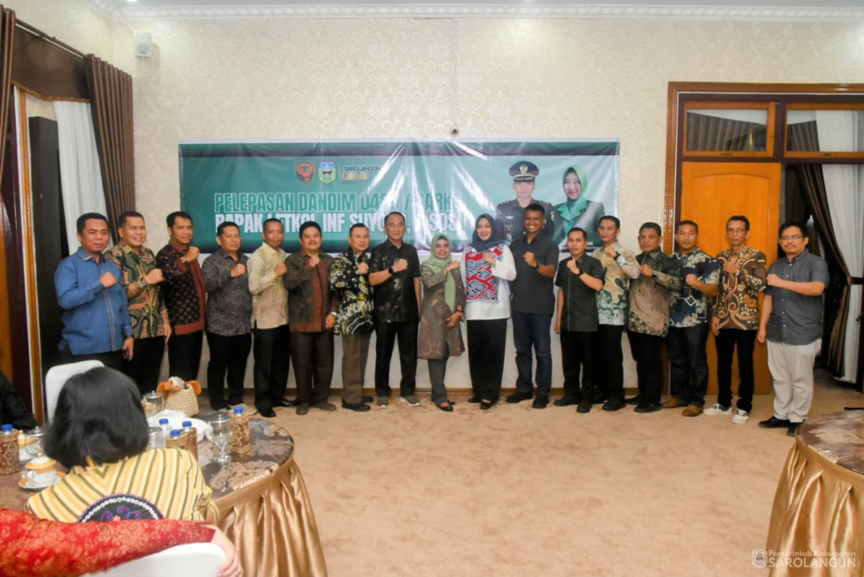 28 Agustus 2025 pelepasan Dandim 0420 Sarko Letkol Inf Suyono S.Sos di Rumah Dinas Bupati Sarolangun