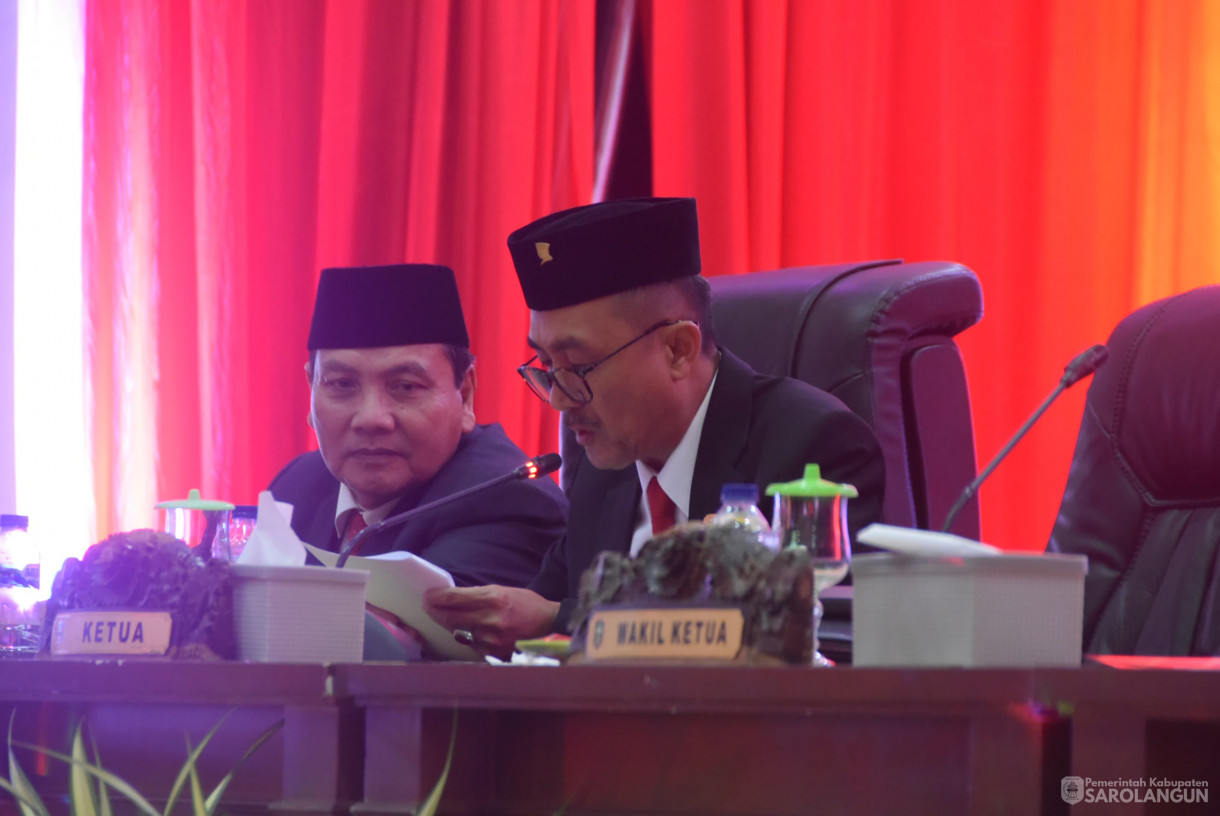16 Agustus 2024 -&nbsp;Rapat Paripurna Tingkat I Tahap 2, Bertempat di Gedung DPRD Kabupaten Sarolangun
