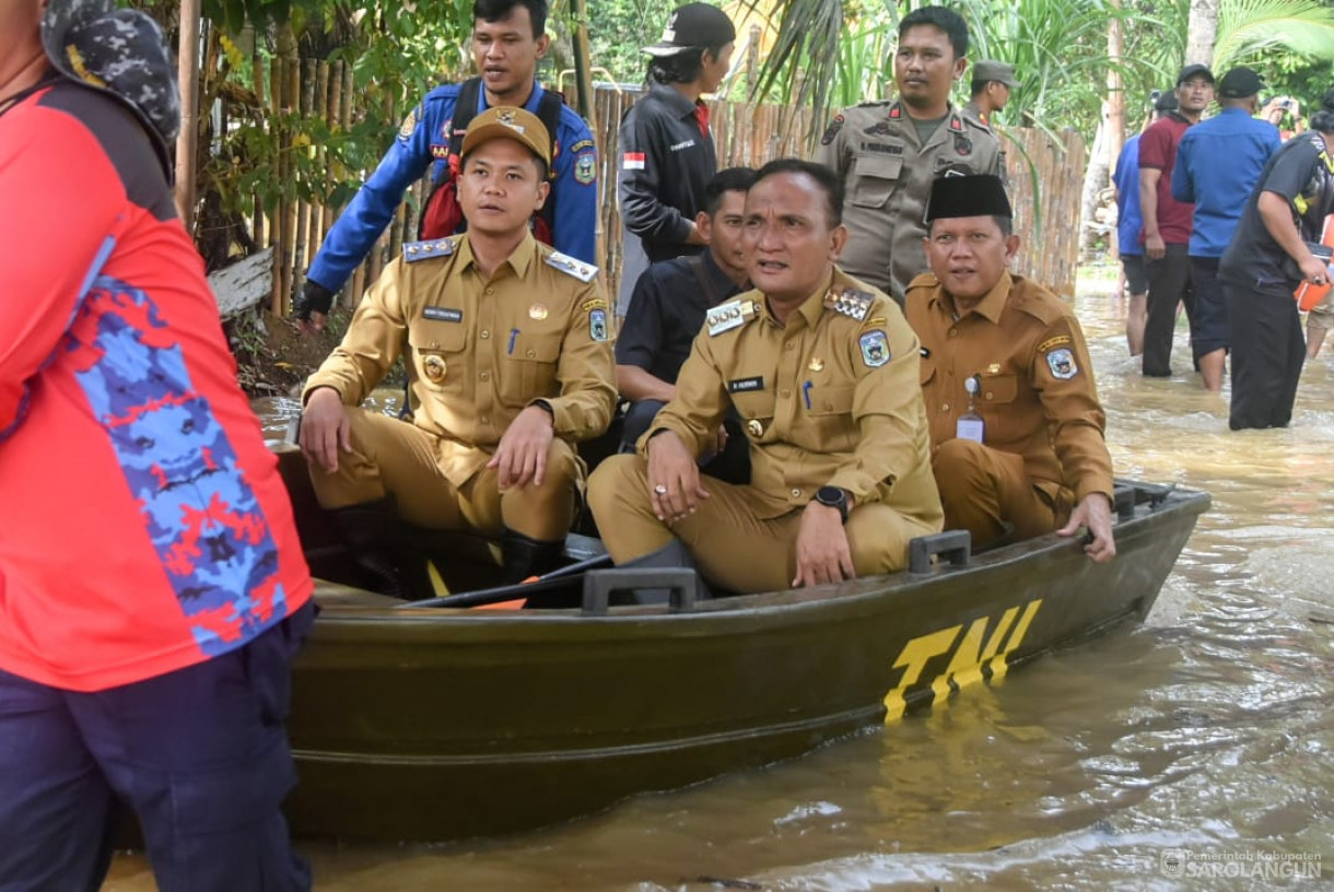3 Maret 2025 -&nbsp;Meninjau Lokasi Banjir di Desa Ladang Panjang dan Desa Lidung