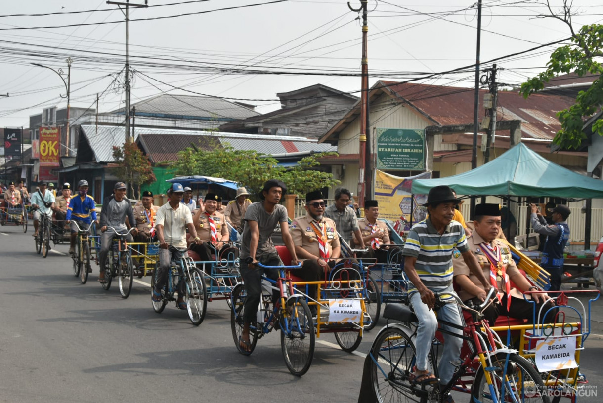 6 September 2023 - Penjabat Bupati Sarolangun Dr. Ir. Bachril Bakri, M.App.Sc Menghadiri Apel Puncak Peringatan Hari Pramuka Ke-62 di Lapangan Alun Alun Kuala Tungkal Kabupaten Tanjung Jabung Barat