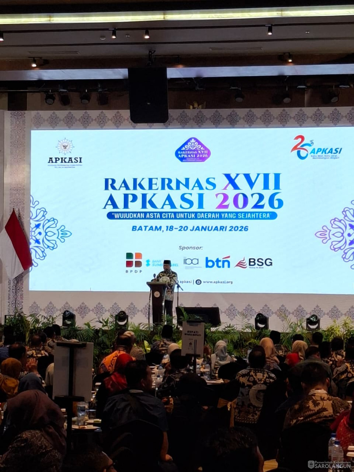 Bupati Sarolangun Menghadiri RAKERNAS XVII APKASI 2026