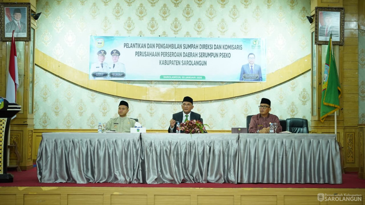 5 Januari 2026 Pelantikan Direktur dan Komisaris Persorada Serumpun Pseko