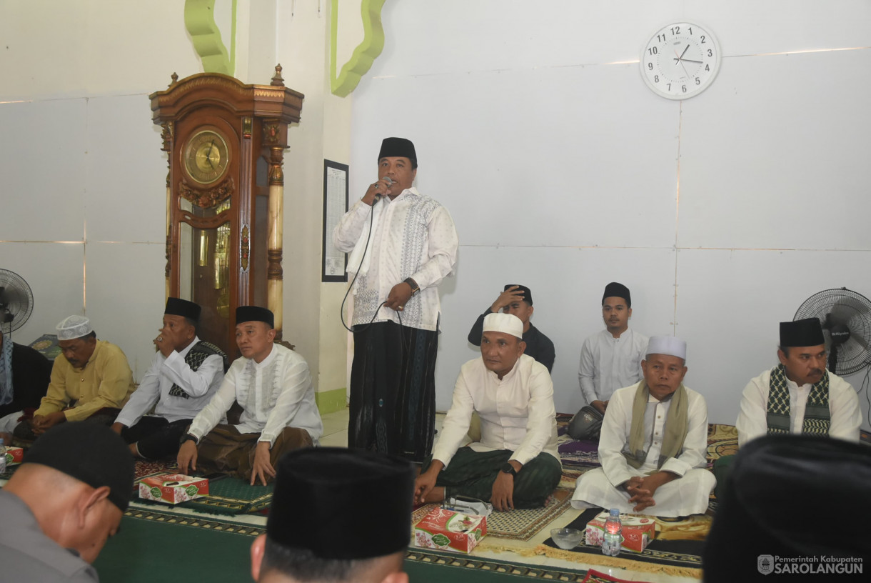 25 Juli 2025 - Sholat Jumat Berjamaah dan Sedekah Turun Betaun Masyarakat Desa Tanjung di Masjid Al Muawwanah Desa Tanjung