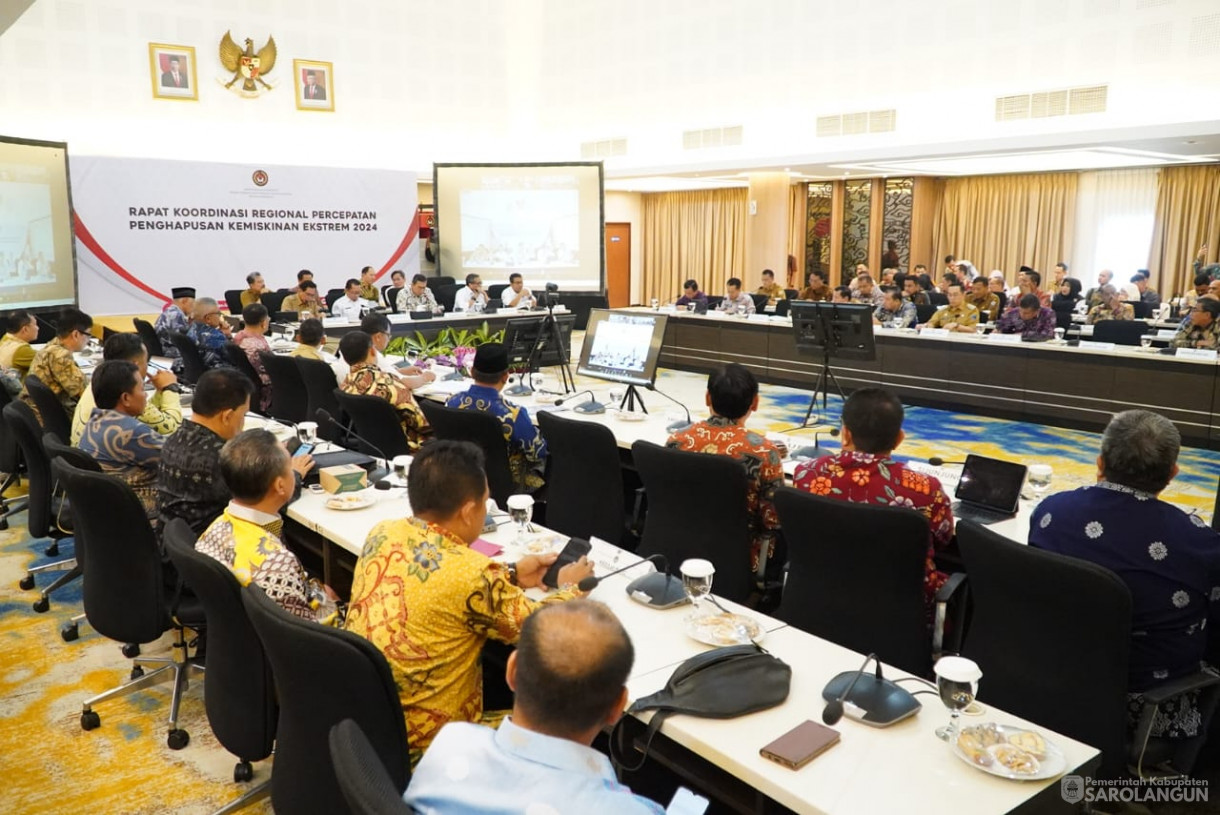 5 Agustus 2024 -&nbsp;Rapat Koordinasi Regional Upaya Percepatan Penghapusan Kemiskinan Ekstrem 2024, Bertempat di Kemenko PMK Jakarta