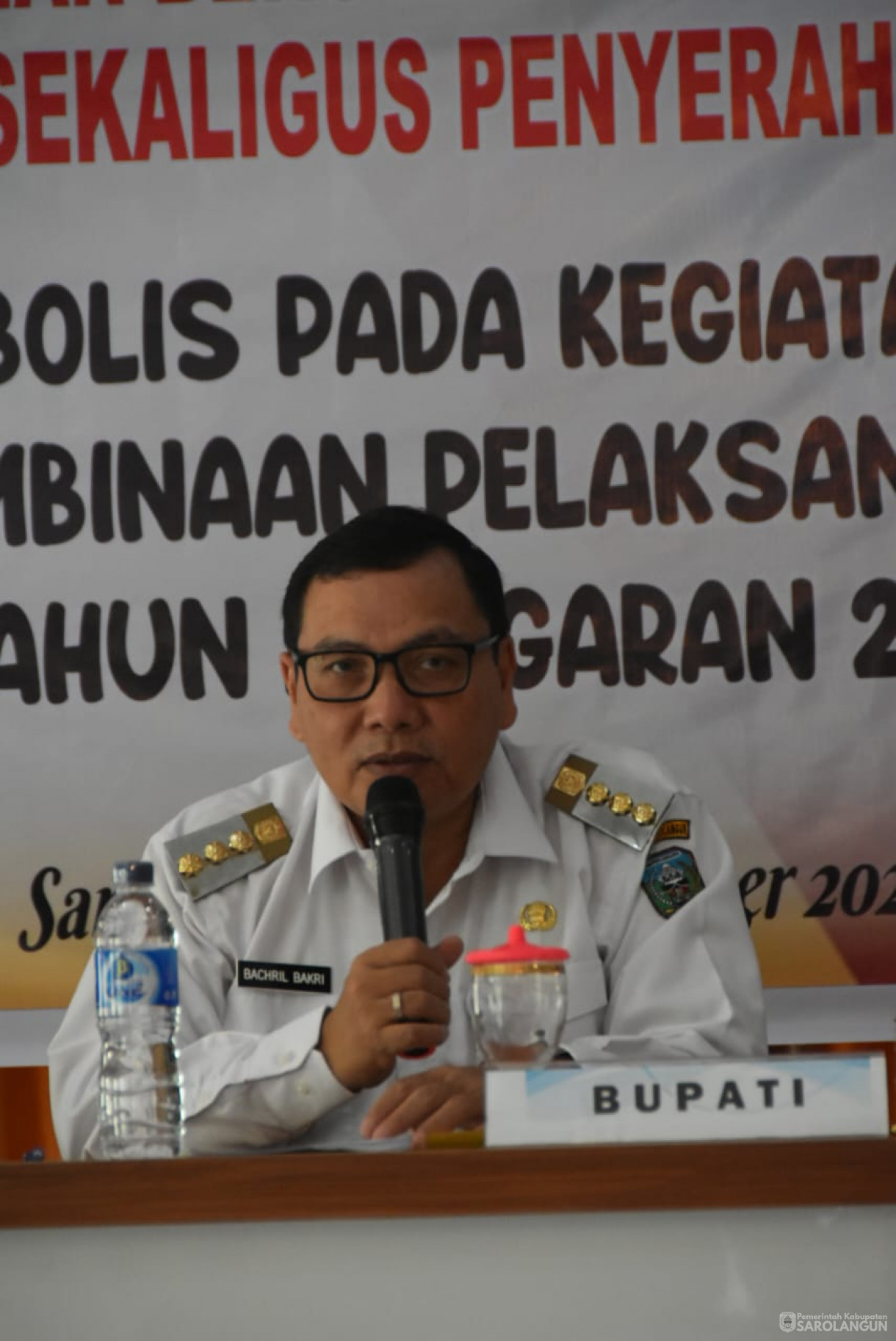 20 September 2023 - Penjabat Bupati Sarolangun Menghadiri Acara Bimbingan Teknid Sosialisasi Implementasi Perisinan Berusaha Berbasis Resiko Bagi Pelaku Usaha UMKM di Aula Golden Hotel Sarolangun