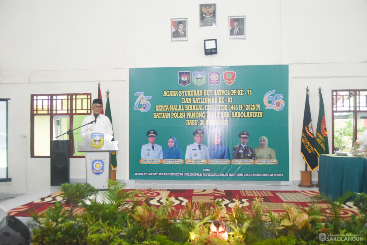 30 April 2025 - Syukuran HUT Satpol PP Ke 75 Tahun dan Satlinmas ke 63