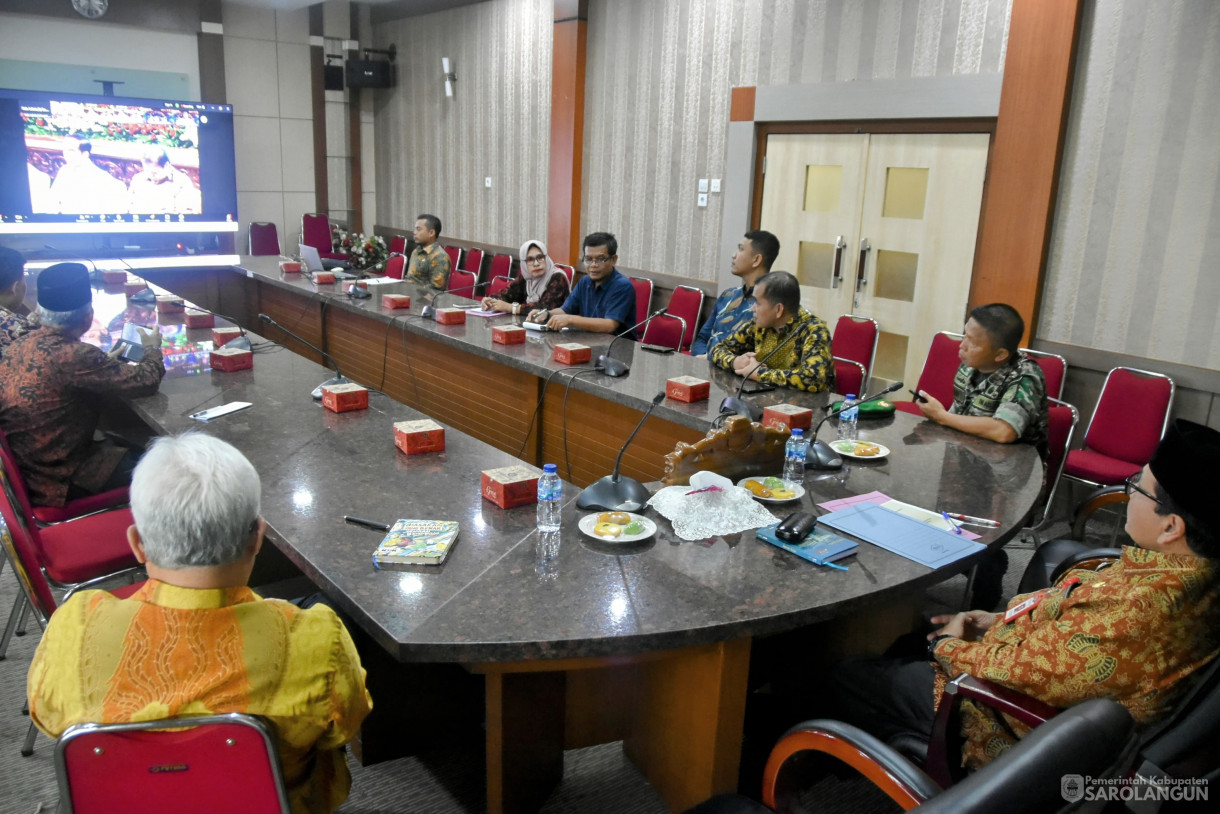 14 Juni 2024 - Rakornas Pengendalian Inflasi Tahun 2024, Dilanjutkan Rakor Pengendalian Inflasi TPID Di Ruang Pola Utama Kantor Bupati Sarolangun