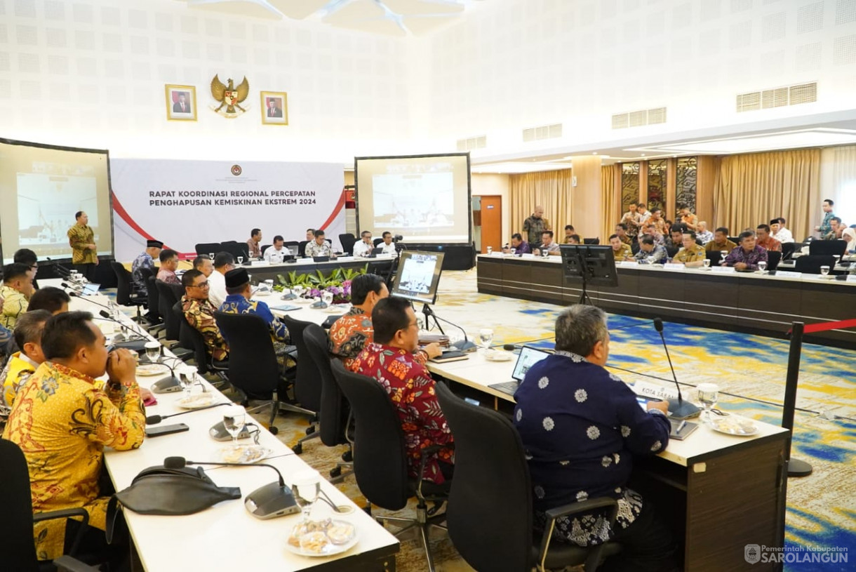 5 Agustus 2024 -&nbsp;Rapat Koordinasi Regional Upaya Percepatan Penghapusan Kemiskinan Ekstrem 2024, Bertempat di Kemenko PMK Jakarta