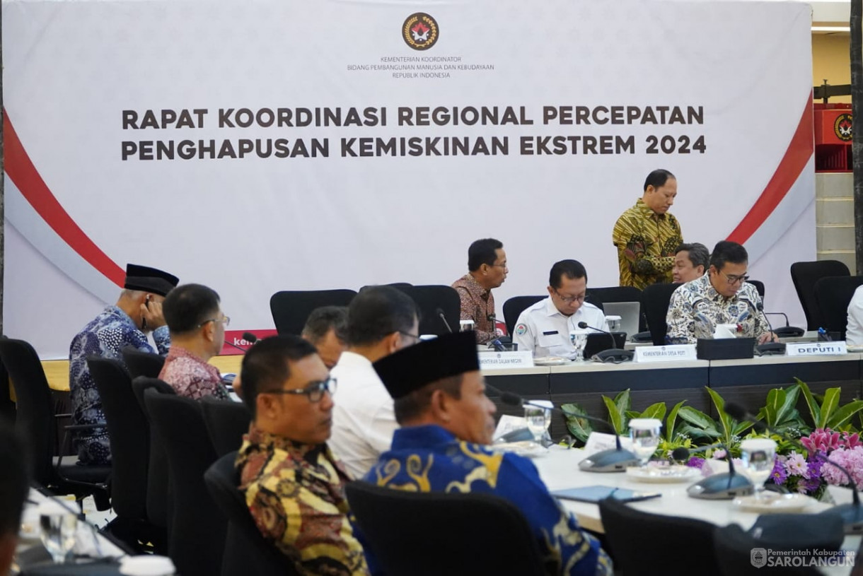 5 Agustus 2024 -&nbsp;Rapat Koordinasi Regional Upaya Percepatan Penghapusan Kemiskinan Ekstrem 2024, Bertempat di Kemenko PMK Jakarta