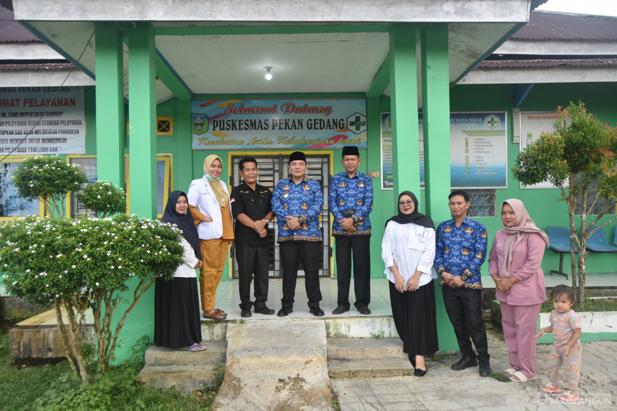 17 April 2024 - Meninjau Puskesmas Pekan Gedang Kecamatan Batang Asai