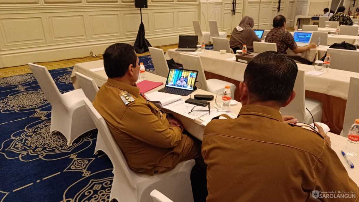 22 Januari 2023 - Zoom Meeting Inflasi Dengan Mendagri Di Jakarta