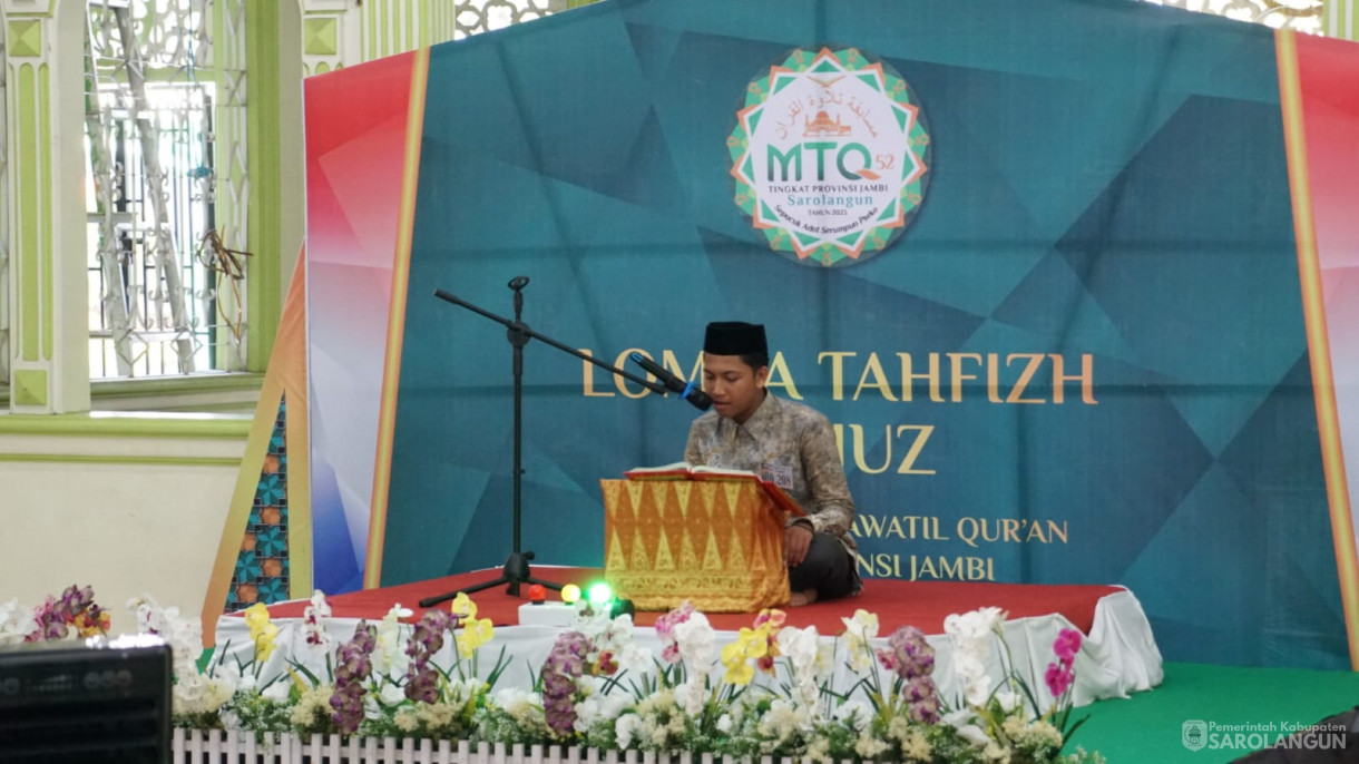 Perlombaan Tahfizh MTQ 2023 Tingkat Provinsi di Kabupaten Sarolangun - Lokasi MASJID AL-FALAH KEL. PASAR SAROLANGUN