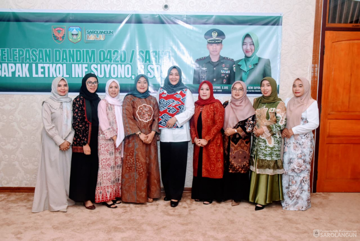 28 Agustus 2025 pelepasan Dandim 0420 Sarko Letkol Inf Suyono S.Sos di Rumah Dinas Bupati Sarolangun