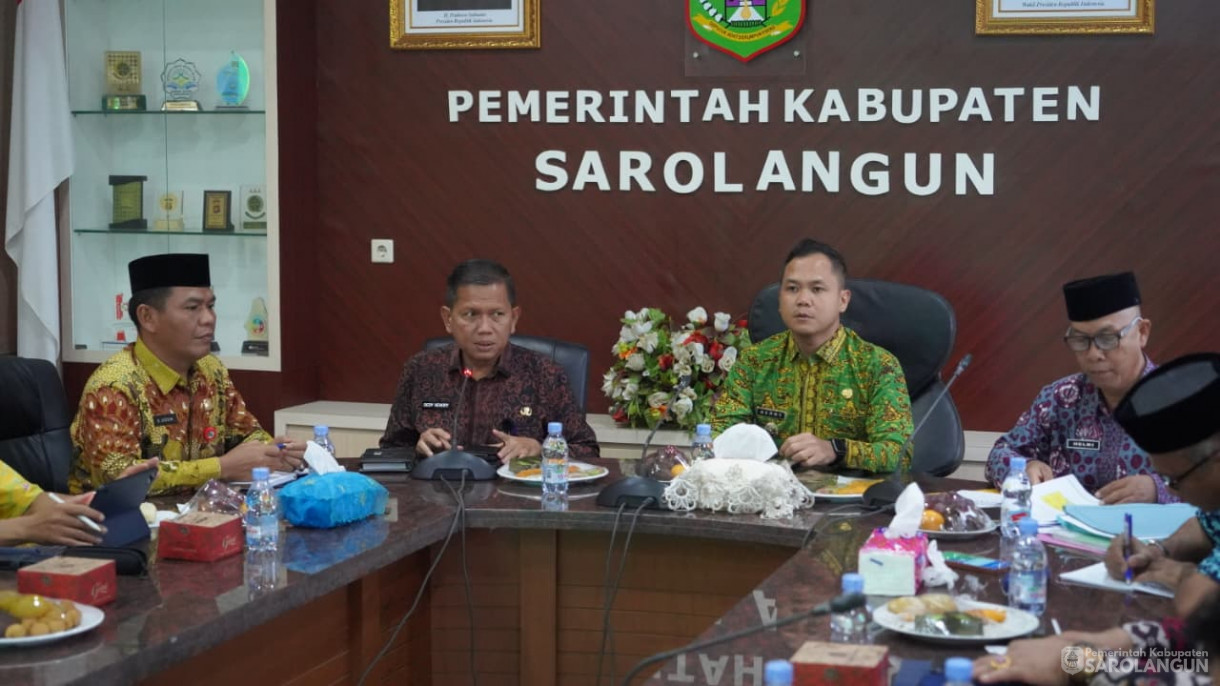 4 September 2025&nbsp; Wakil bupati Sarolangun Memimpin Rapat Koordinasi Pemantapan Pembangunan Sekolah Rakyat Kabupaten Sarolangun