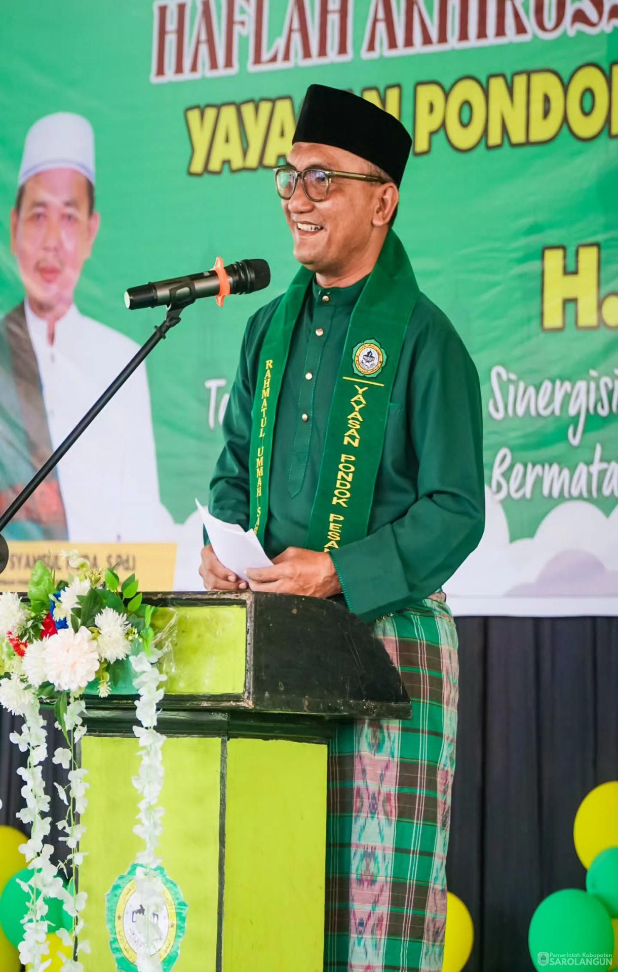 20 Juni 2026 Bupati Sarolangun menghadiri Haflah Akhirussanah, Tasyakuran dan 1 Muharram 1448 H Yayasan Pondok Pesantren Rahmatul Ummah Sarolangun Bersama H Inayatullah, M.Pd.I