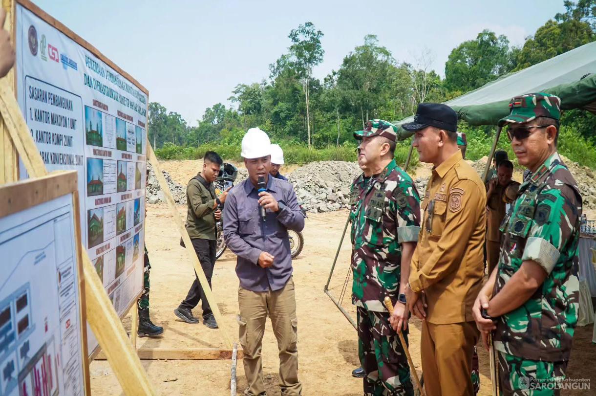 27 Juli 2026 Peninjauan Pembangunan Konstruksi Fasilitas dan Infrastruktur Yonif TP 896 Serumpun Pseko
