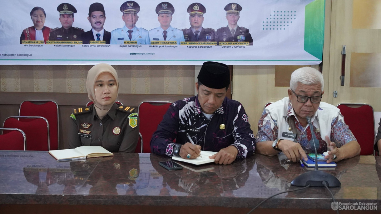 12 Maret 2026&nbsp;Rapat Forkopimda membahas Isu isu aktual Daerah Kab Sarolangun