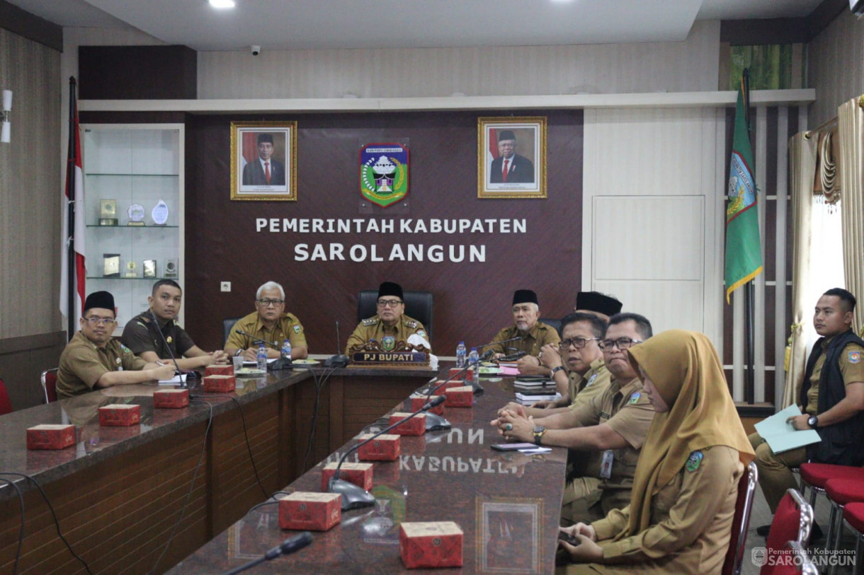 26 Februari 2024 - Rapat Koordinasi Pengendalian Inflasi Tahun 2024 Mingguan dengan Mendagri dan dilanjutkan dengan Rakor Pengendalian Inflasi TPID Kabupaten Sarolangun