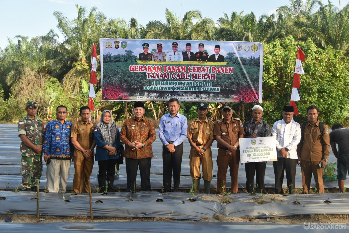 6 Mei 2024 - Penyerahan Bantuan Dana Baznas  Program Pembibitan Cabe Di Desa Bukit Kecamatan Pelawan
