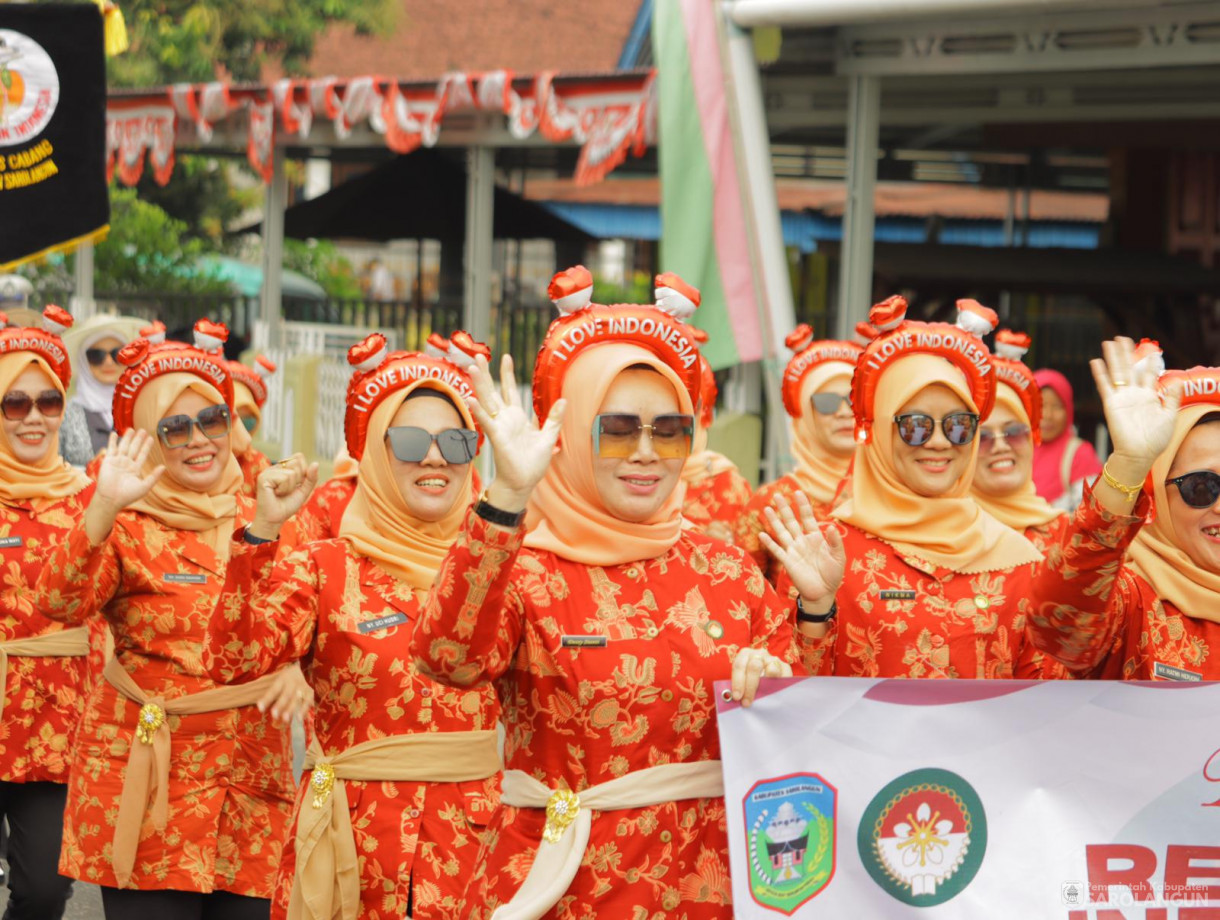 18 Agustus 2024 -&nbsp;Pawai Karnaval Memperingati HUT RI Ke 79, Bertempat di Depan Rumah Dinas Bupati Sarolangun