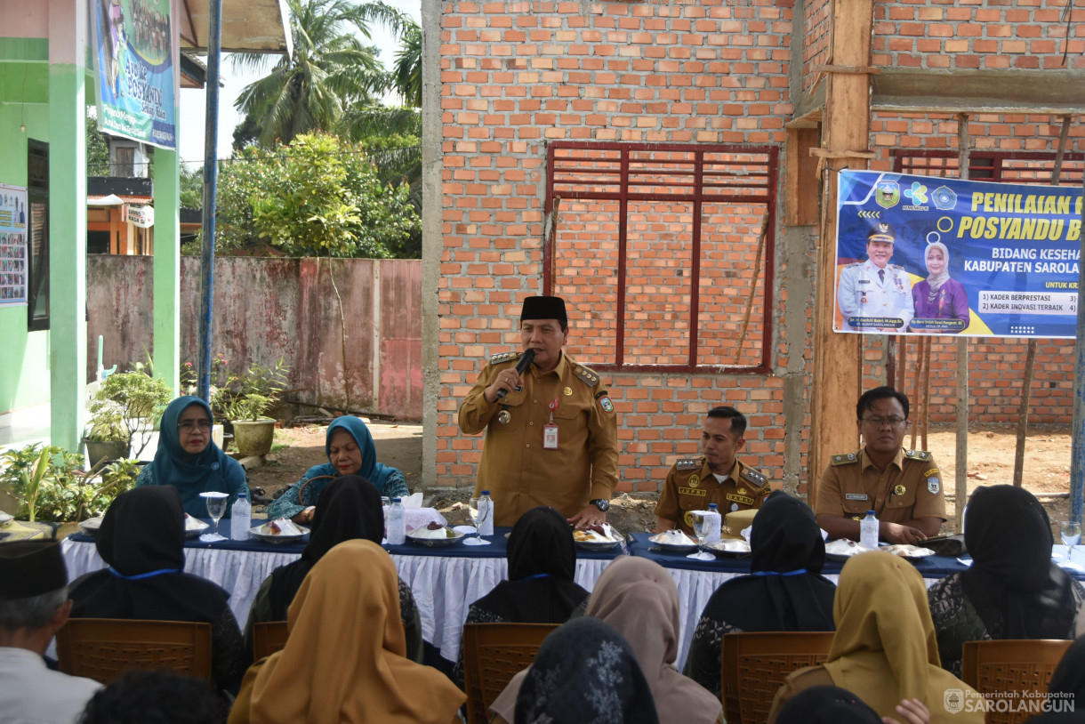 10 Juni 2024 - Penilaian Kader Dan Posyandu Berprestasi Bidang Kesehatan Tingkat Kabupaten Sarolangun Dan Gerakan Intervensi Serentak Pencegahan Stunting Di Desa Danau 