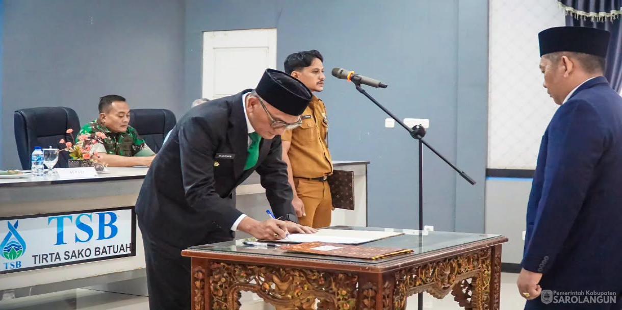 14 Juli 2026 Pelantikan dan Pengambilan Sumpah Dewan Pengawas Perusahaan Umum Daerah Air Minum Tirta Sako Batuah Kabupaten Sarolangun
