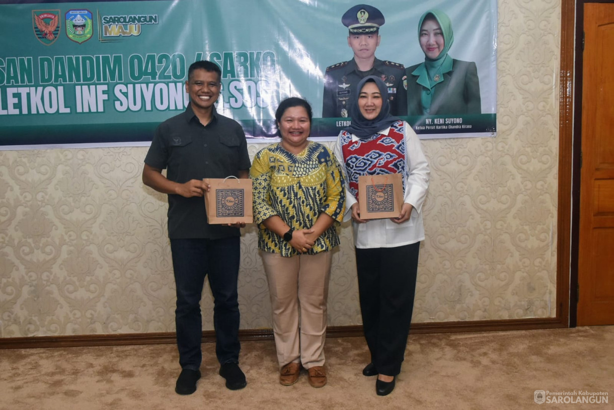 28 Agustus 2025 pelepasan Dandim 0420 Sarko Letkol Inf Suyono S.Sos di Rumah Dinas Bupati Sarolangun