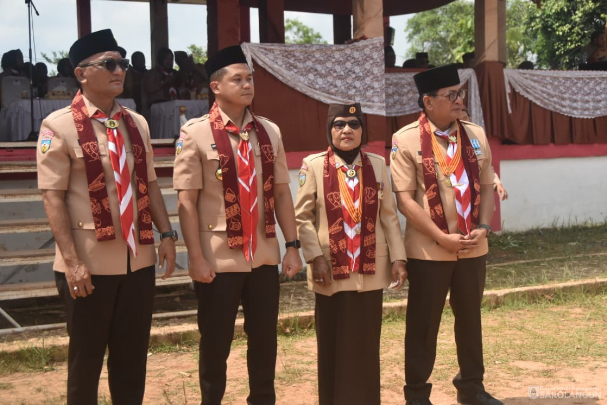25 September 2025&nbsp; Apel Besar Hari Pramuka Ke 64 Tahun 2025 Tingkat Kwartir Cabang Sarolangun di Lapangan Belakang Kantor Camat Mandiangin