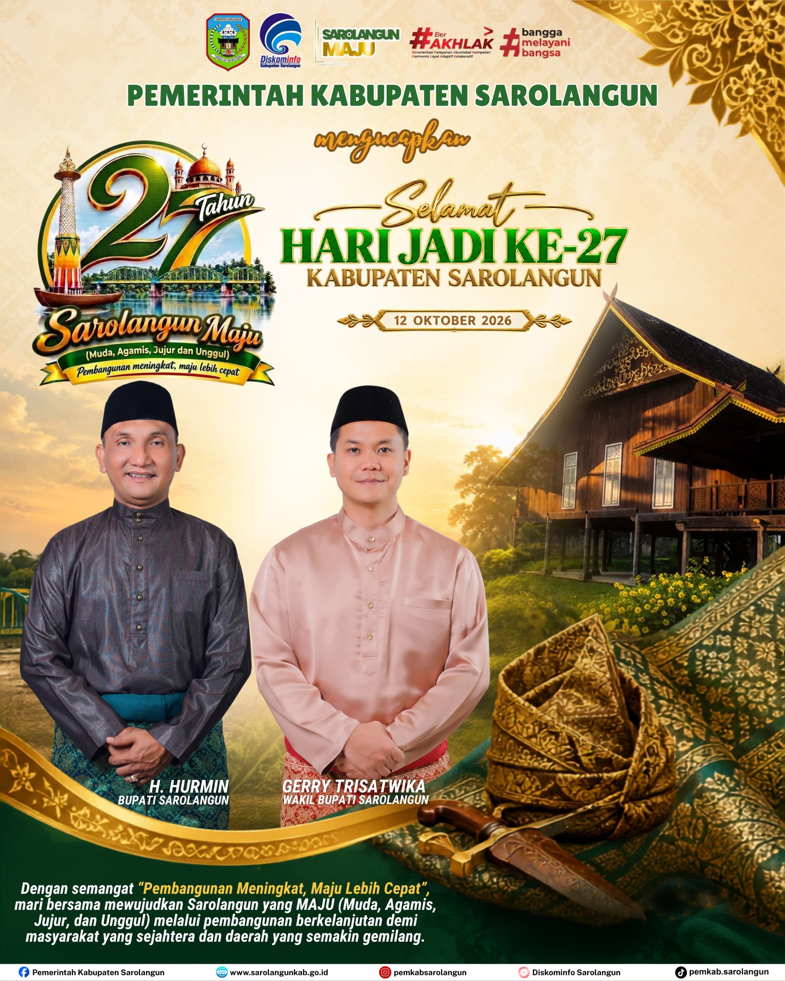 Ilustrasi HUT KE-27 KABUPATEN SAROLANGUN